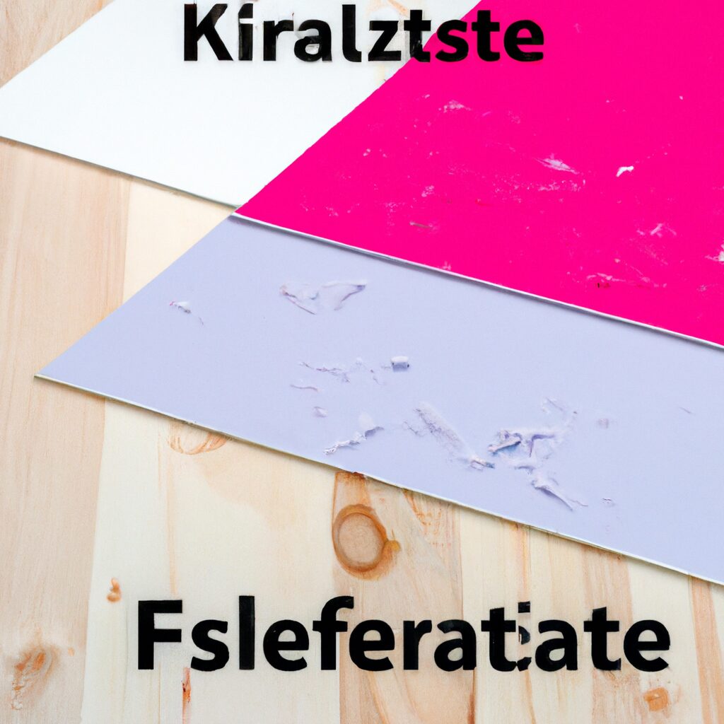 Bunte Papiere auf Holzuntergrund