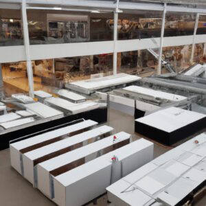 generate a high quality, relevant image prompt for an article about: bauschaeden einkaufszentrum neu